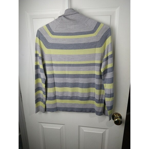 pendleton wool Turtleneck Striped Pullover Petite Sweater. Size MP - Picture 9 of 9